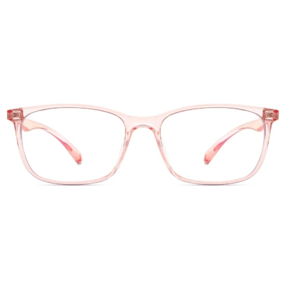 Blue Light Blocking Anti Eyestrain Lens Eyeglasses Pink Frame